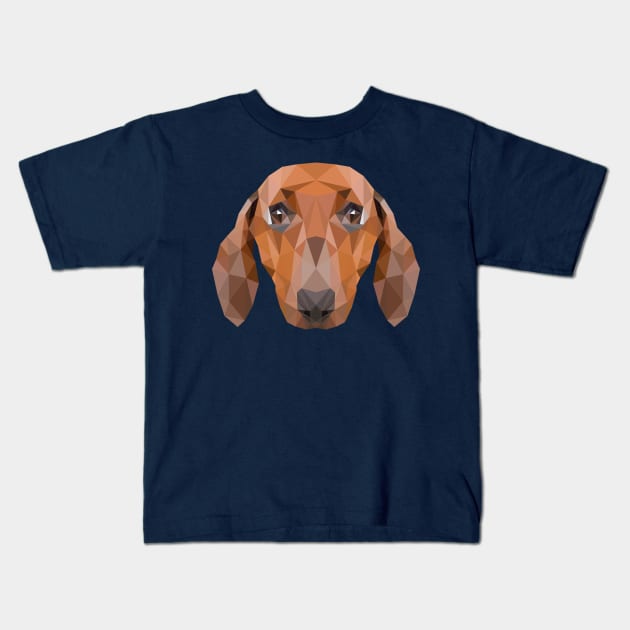 Dachshund Kids T-Shirt by MKD